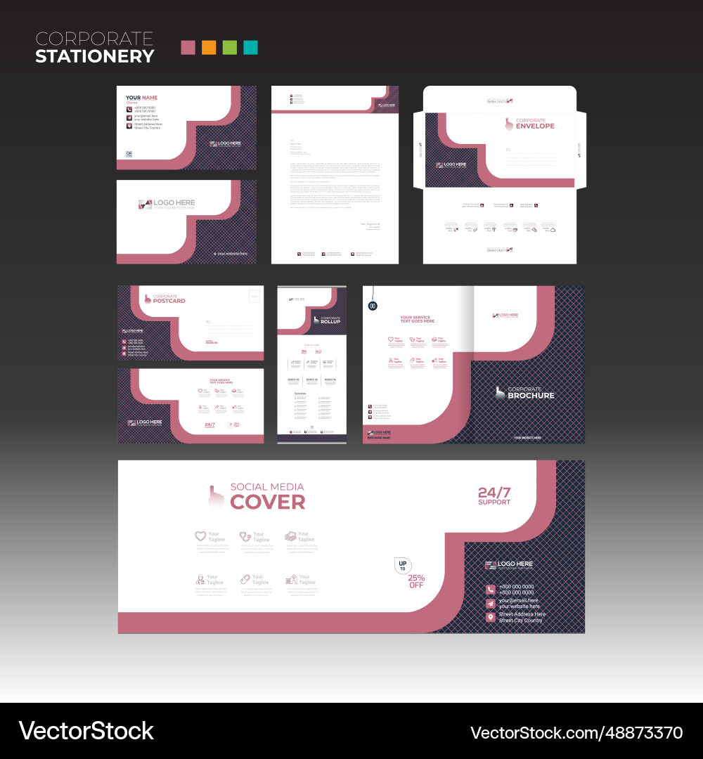 Print stationary design for any best use Print stationary design for any best use Vector Image