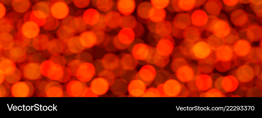 Red abstract festive banner with bokeh effect Vector Image