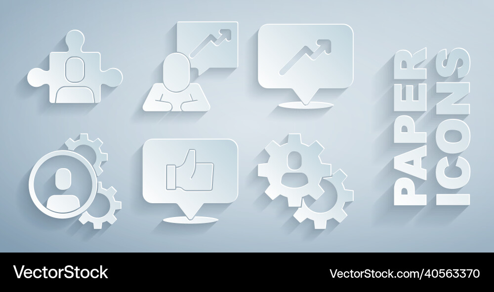 Set hand like graph schedule chart head Set hand like graph schedule chart head vector image