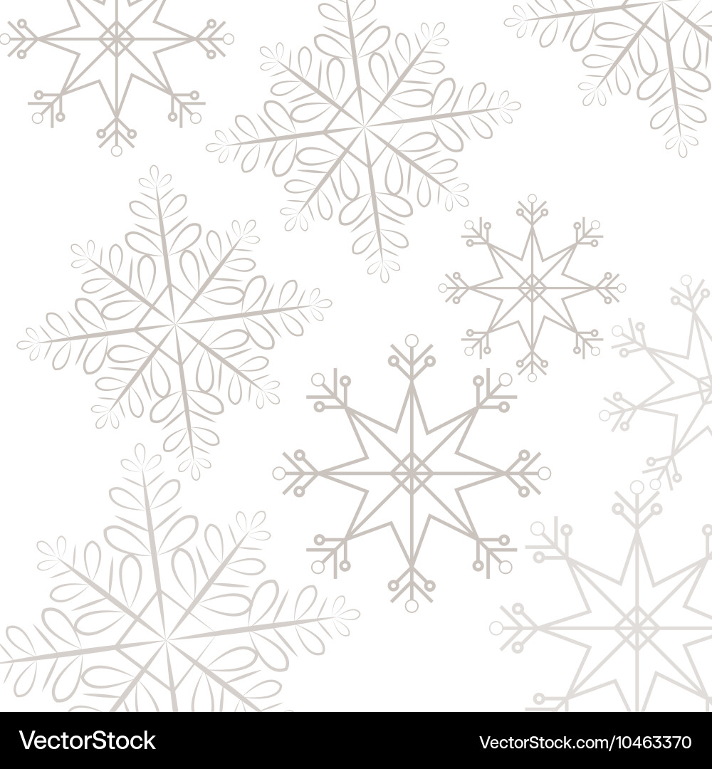 Snowflake pattern background Vector Image