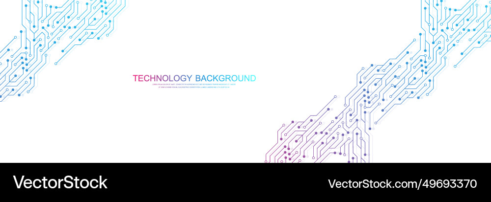 Tech Circuit Background vector image