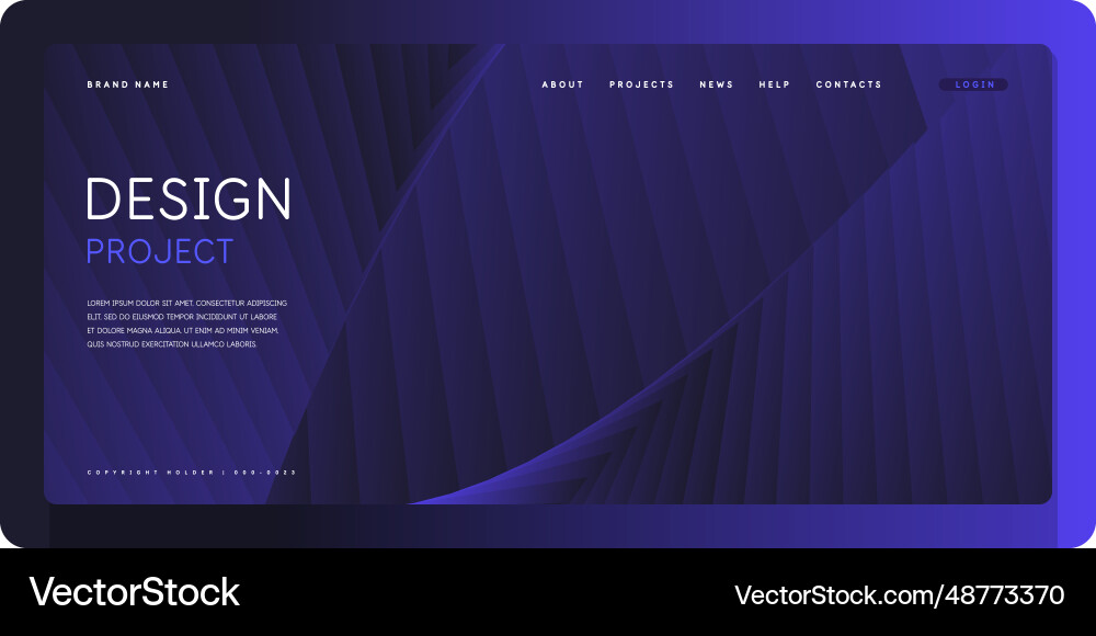 Template for the design and placement of text Template for the design and placement of text vector image