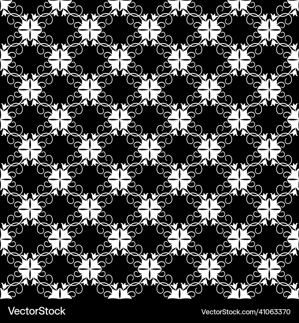 White openwork pattern vector image