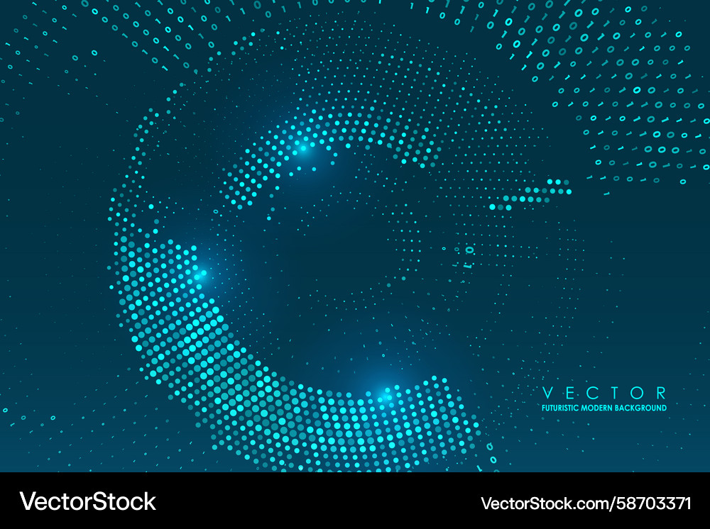 Abstract big data visualization Abstract big data visualization Vector Image