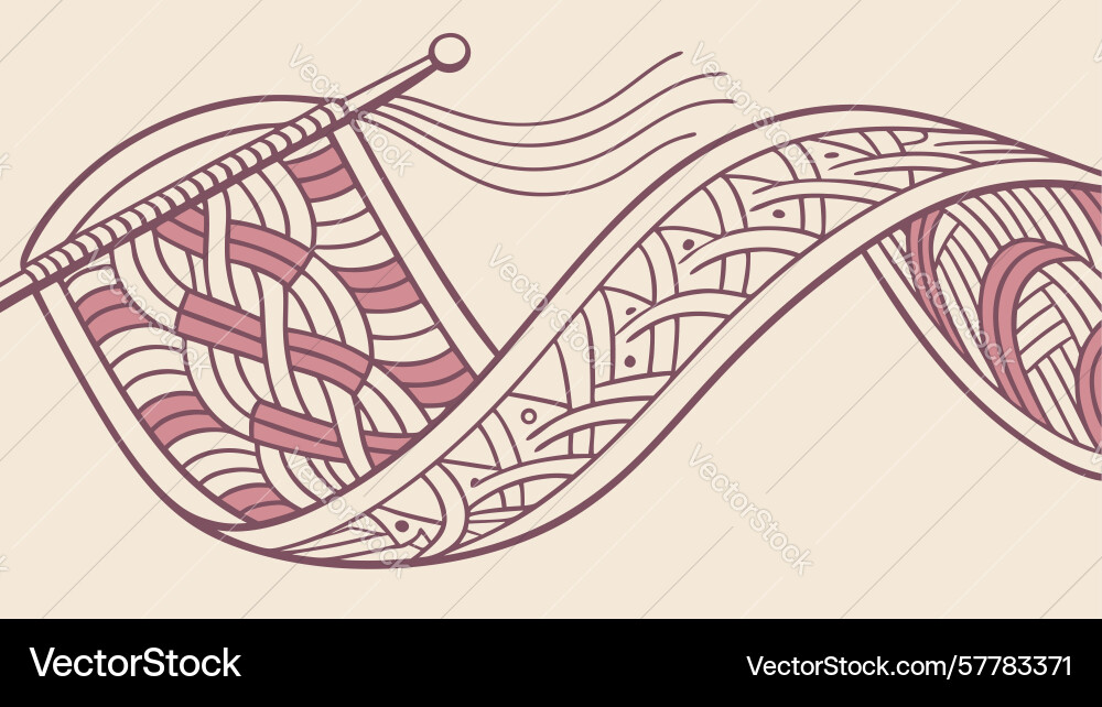 Abstract tribal pattern with flowing elements art Vector Image