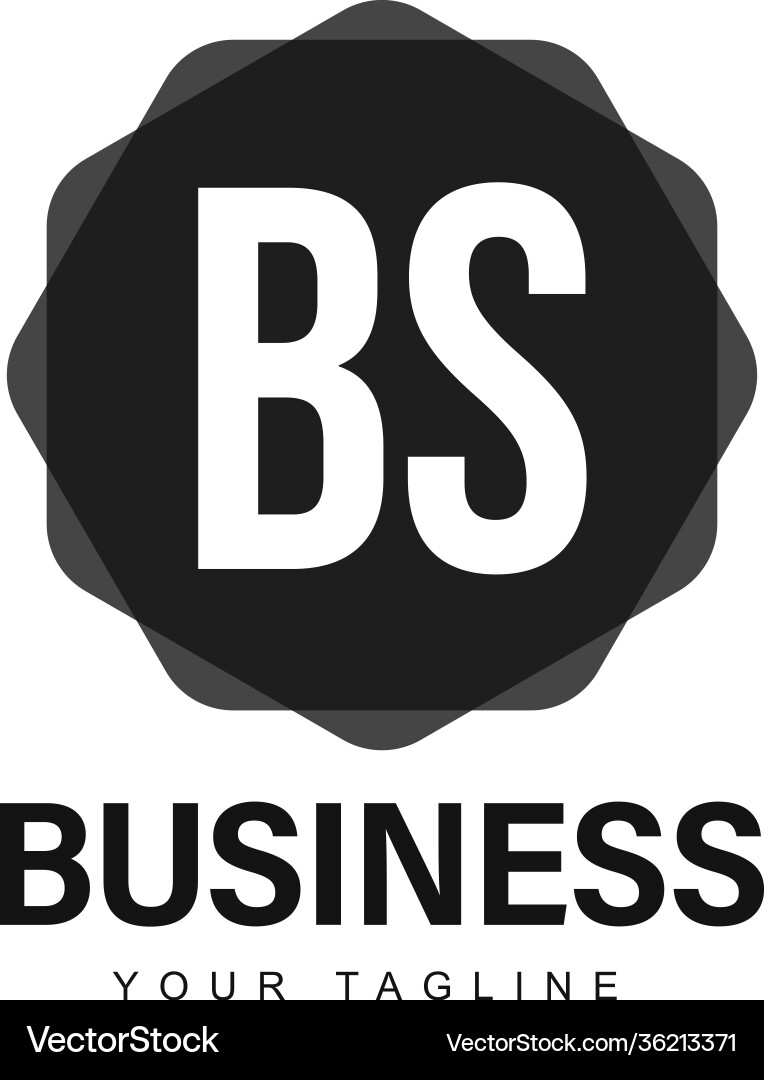 Bs initial a logo design with abstract style Bs initial a logo design with abstract style vector image