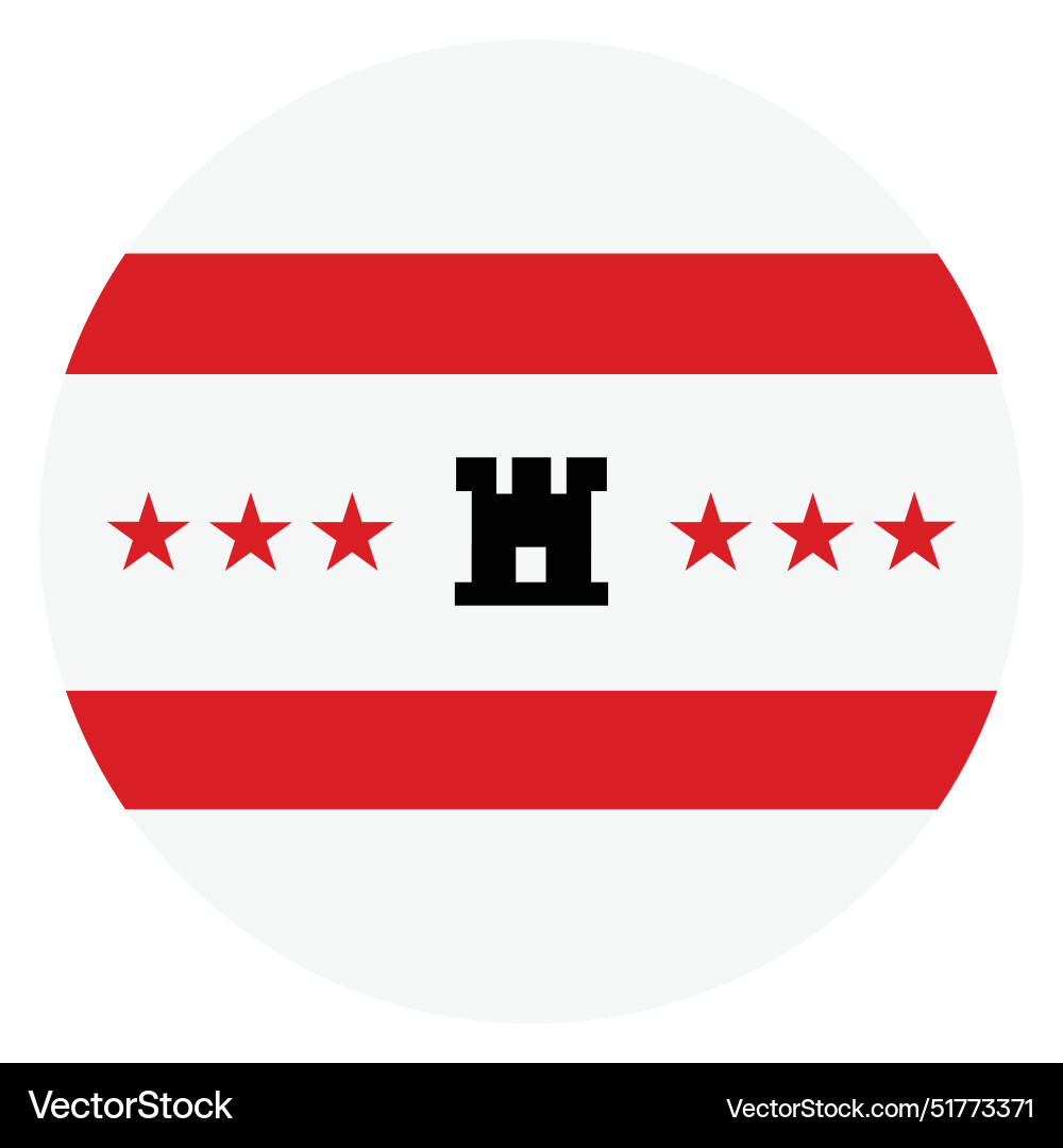 Circle badge drenthe flag button Circle badge drenthe flag button vector image