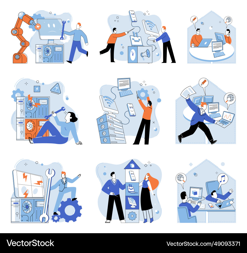 Computer lab efficient processing data is crucial Computer lab efficient processing data is crucial vector image