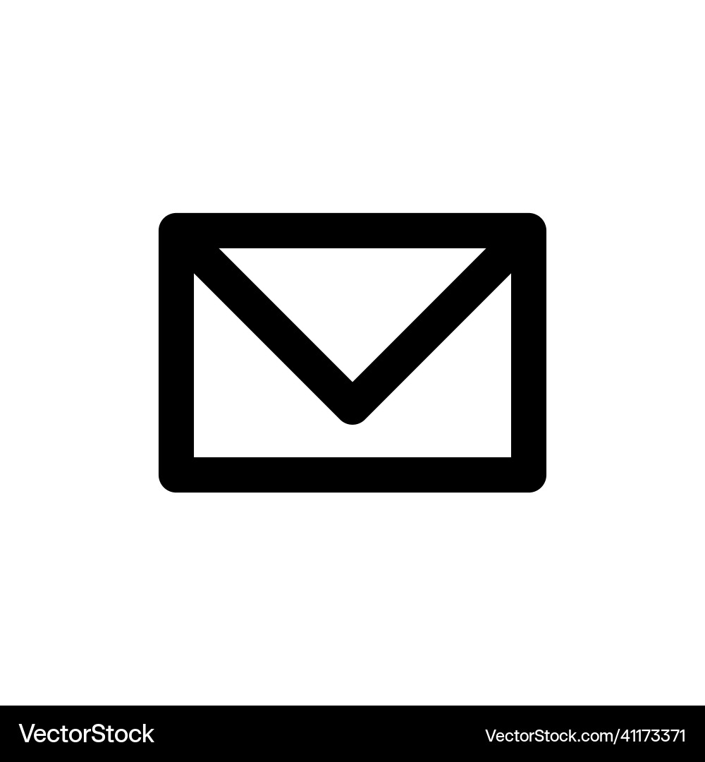 Envelope for letter and message line web Envelope for letter and message line web vector image