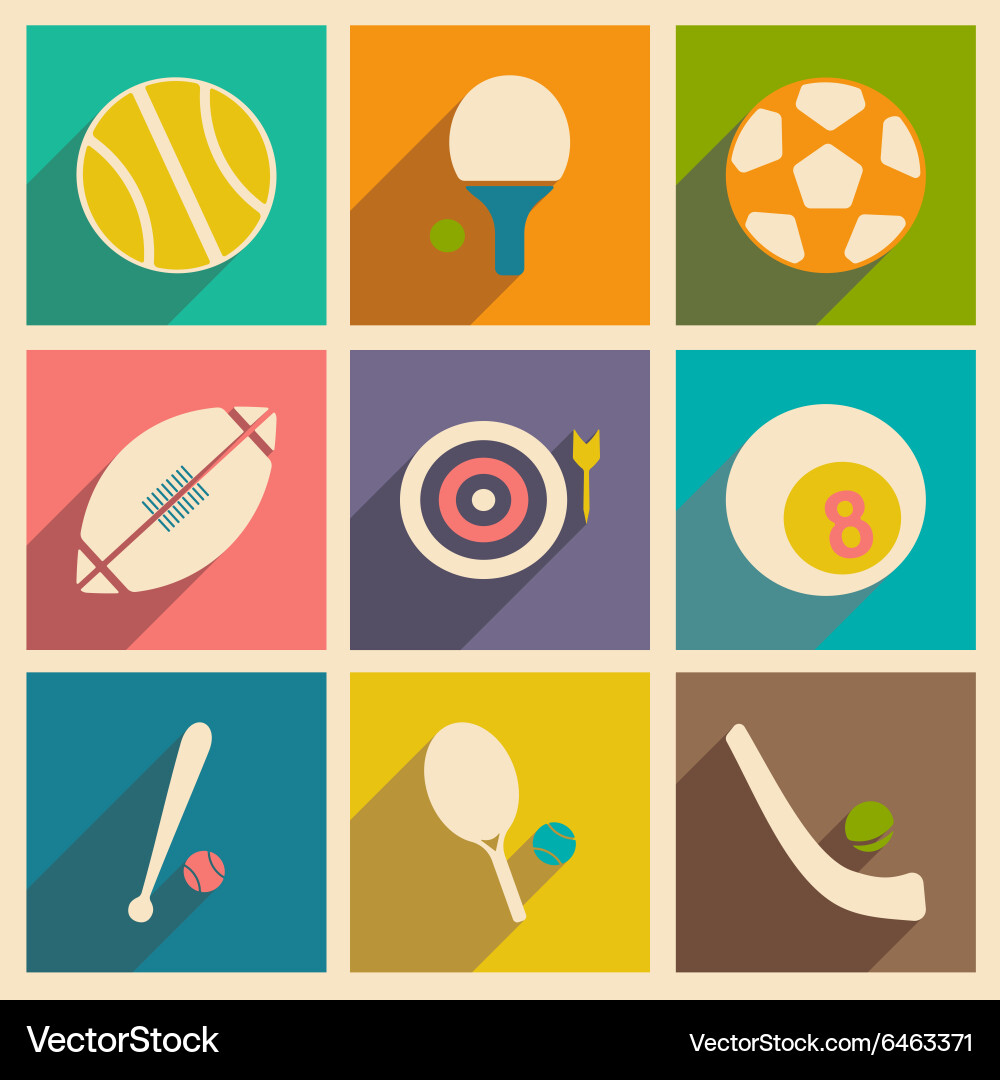 Flat with shadow concept and mobile application vector image