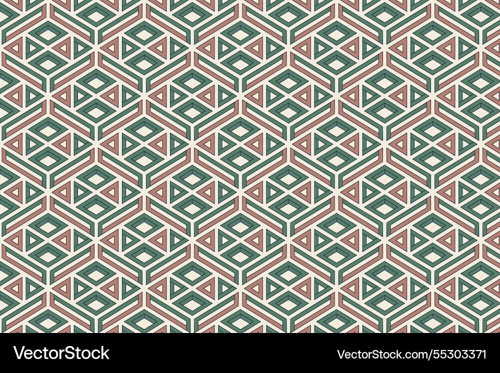 Geometric seamless triangular pattern art Geometric seamless triangular pattern art Vector Image