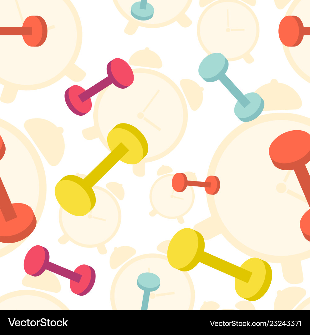 Pattern seamless image dumbbell basis for design Pattern seamless image dumbbell basis for design vector image