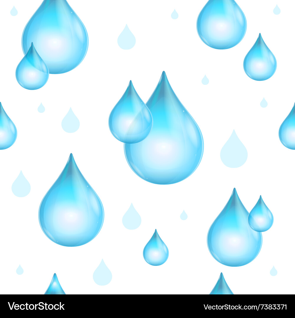 Raindrop Seamless Pattern vector image