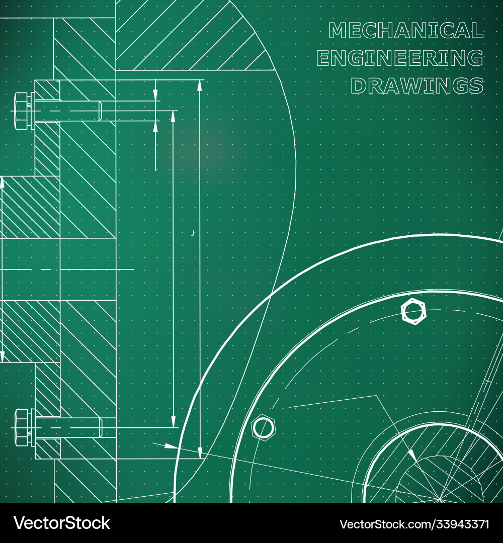 Technical Blueprint Points vector image
