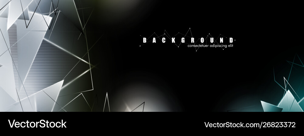 Abstract background with glowing triangles Abstract background with glowing triangles Vector Image