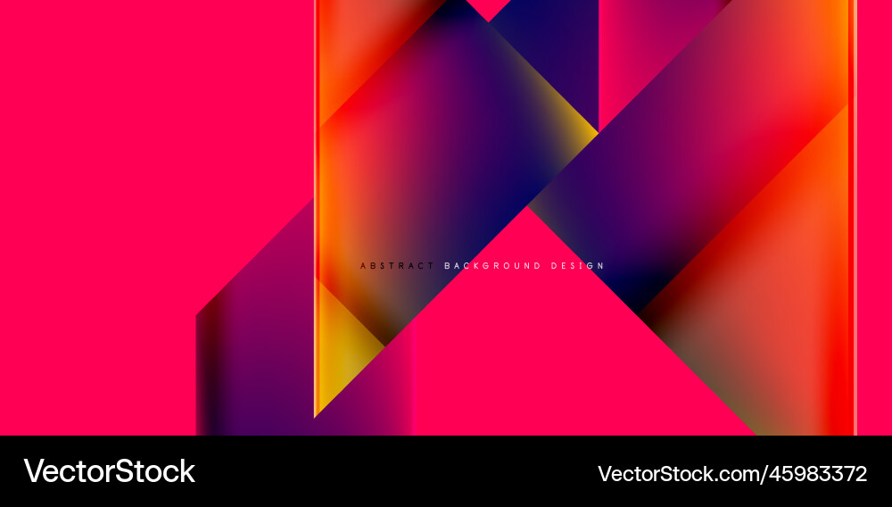 Dynamic triangle design with fluid gradient colors Vector Image