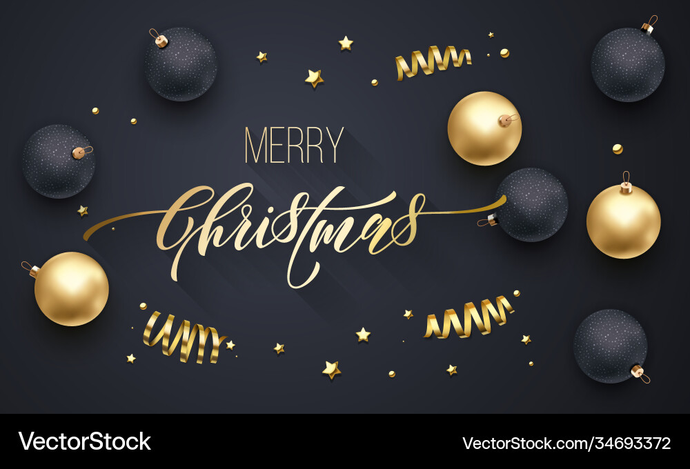 Frohe Weihnachten Feiertag goldene Dekoration Gold Frohe Weihnachten Feiertag goldene Dekoration Gold vektorbild
