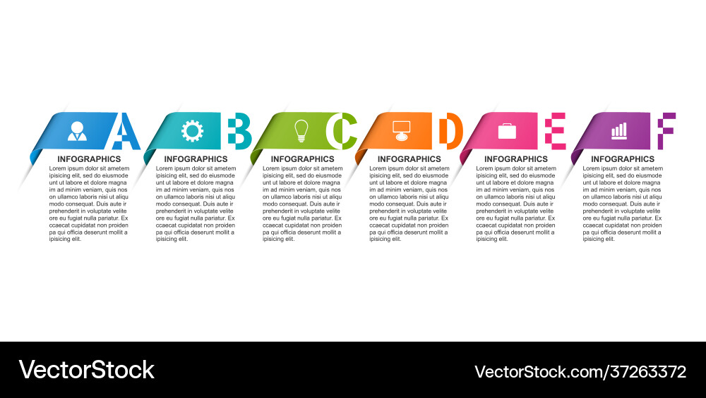 Infographics template with numbers option Infographics template with numbers option vector image