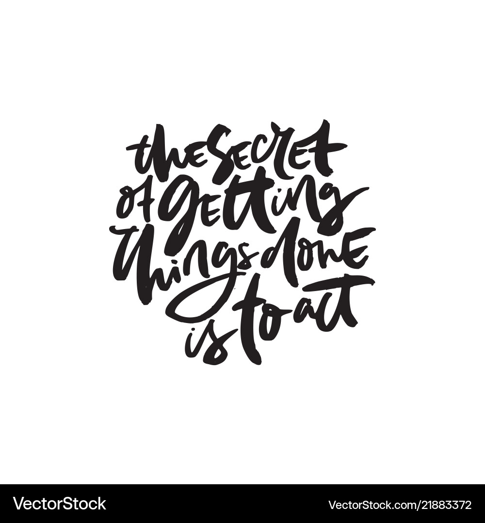 Inspirational quote Inspirational quote vector image