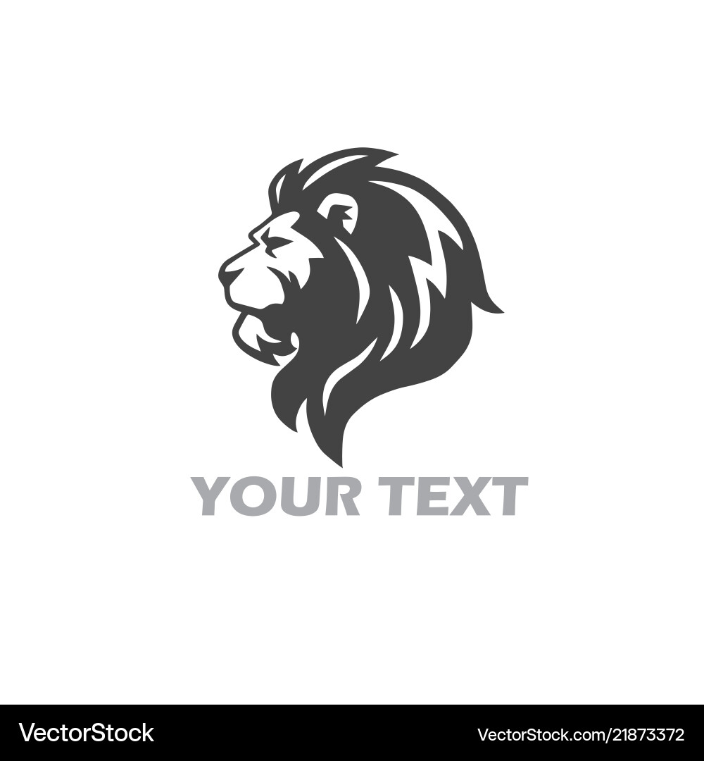 Lion logo mascot Lion logo mascot vector image