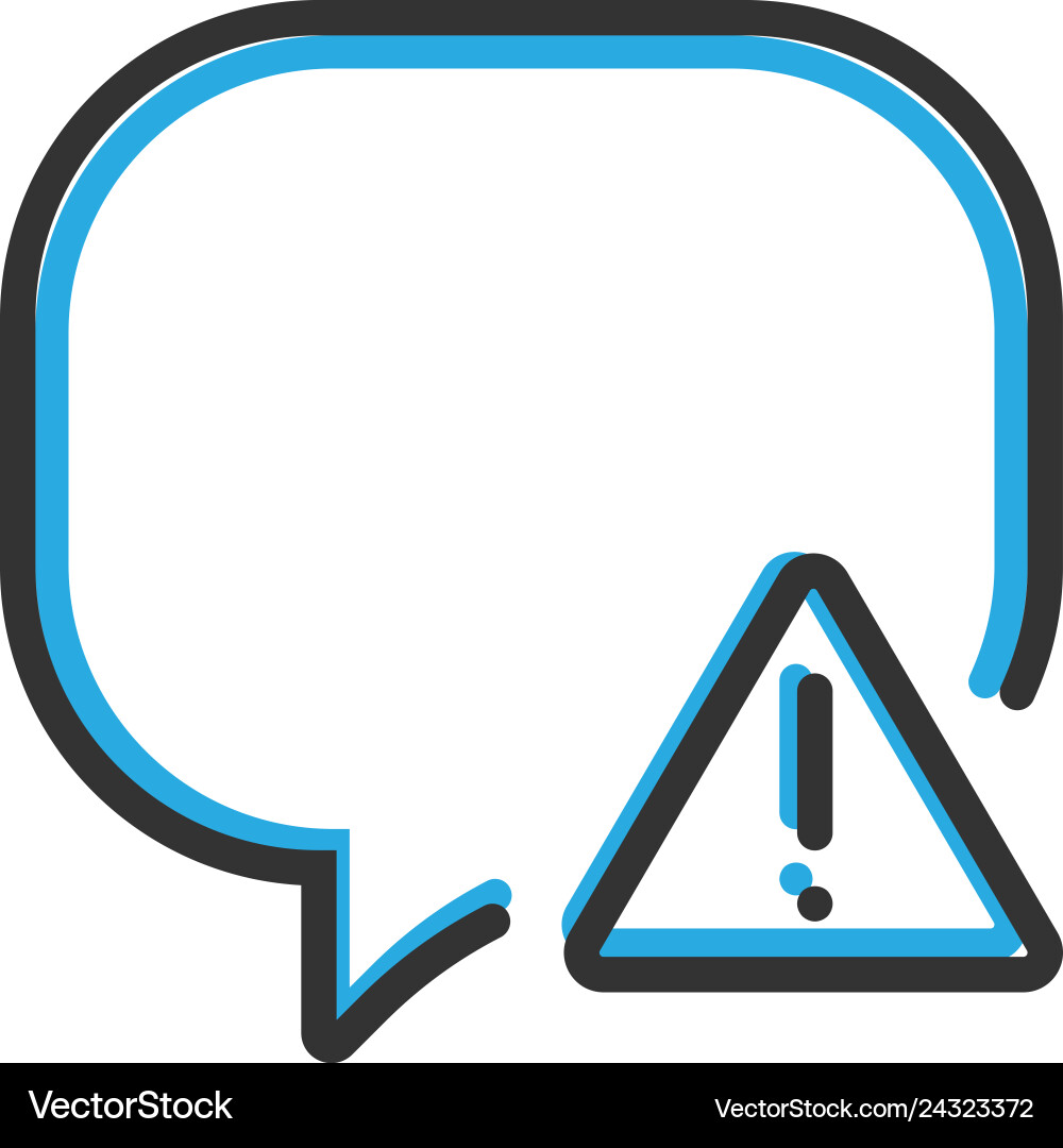 Speech bubble icon design interaction line Speech bubble icon design interaction line vector image