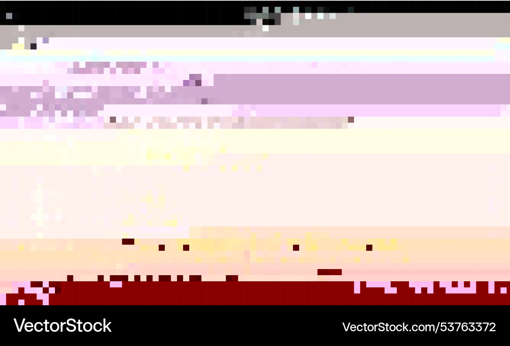 Trendy glitch pattern on dark background abstract Trendy glitch pattern on dark background abstract vector image