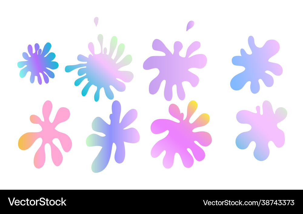 Abstract shapes with modern gradient isolated Abstract shapes with modern gradient isolated vector image