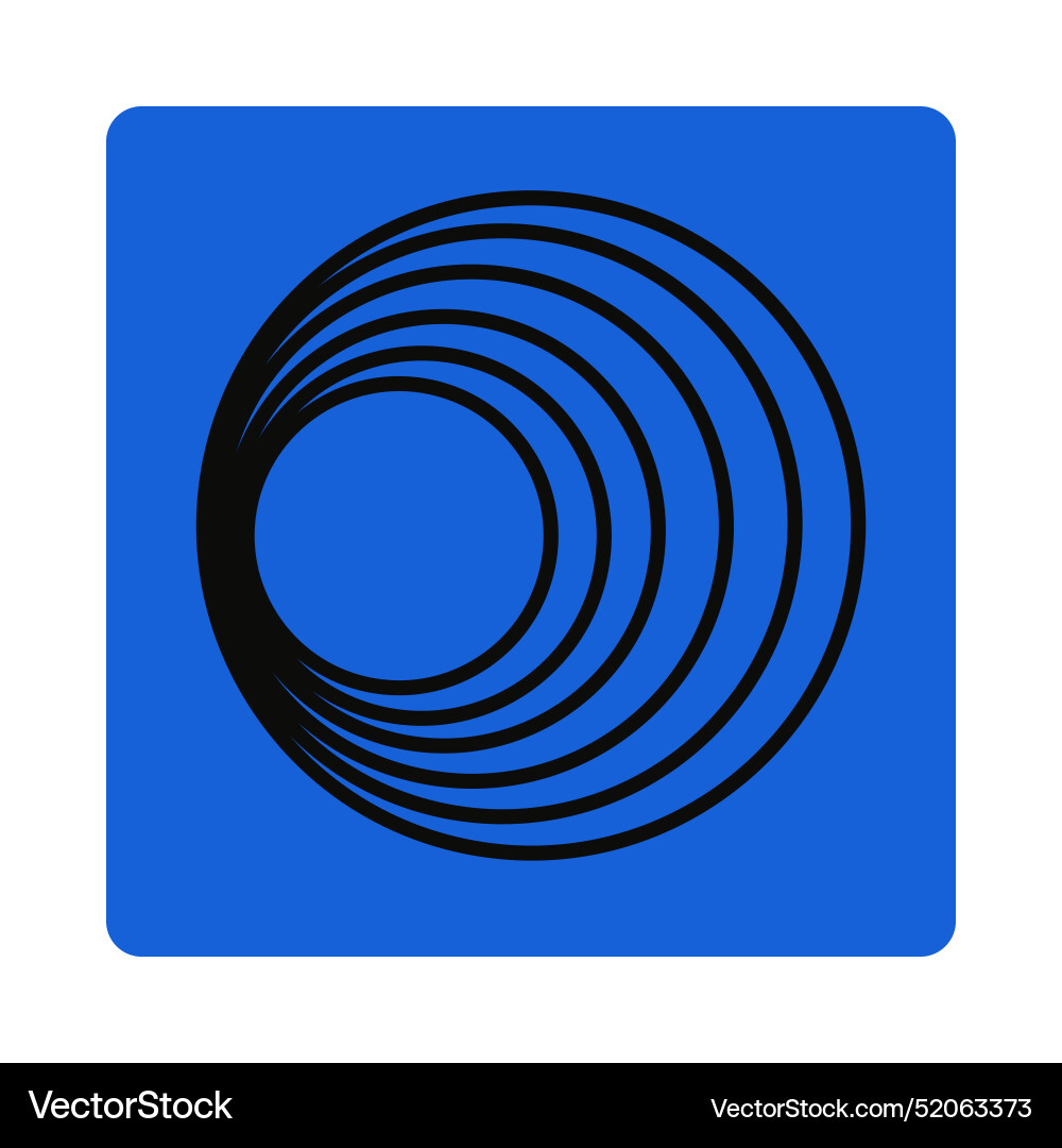 Blue icon with square form rounded angles Blue icon with square form rounded angles vector image
