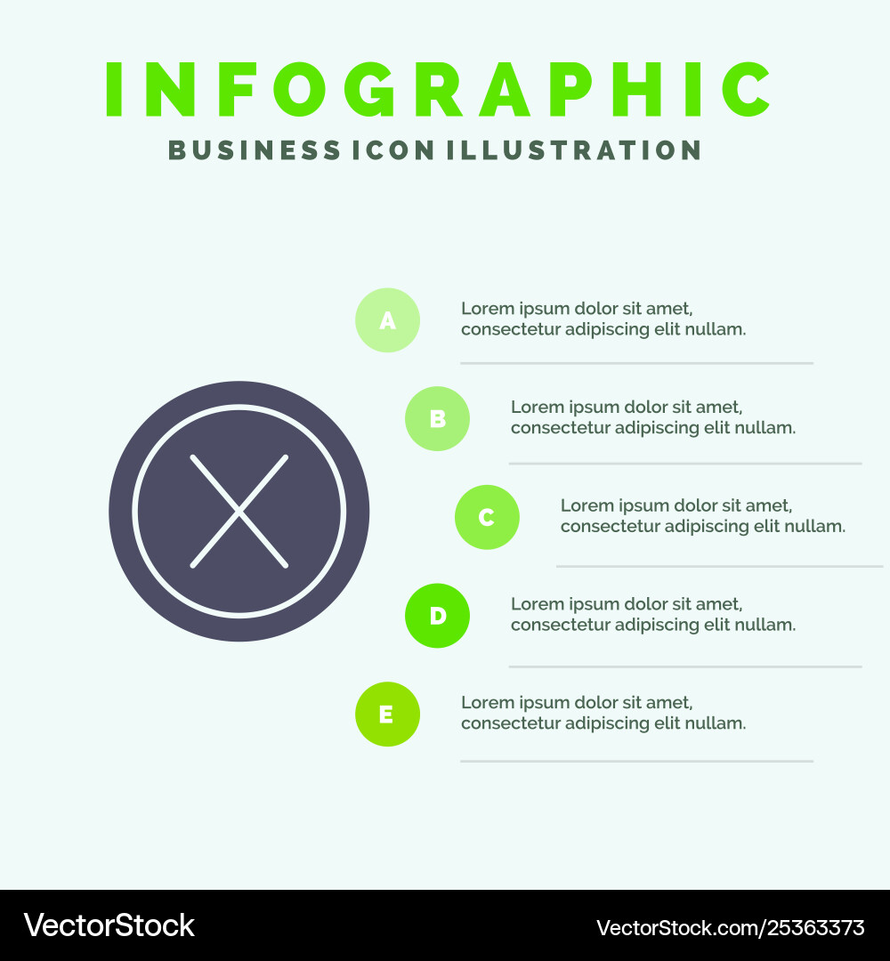 Close cross interface no user solid icon Close cross interface no user solid icon vector image