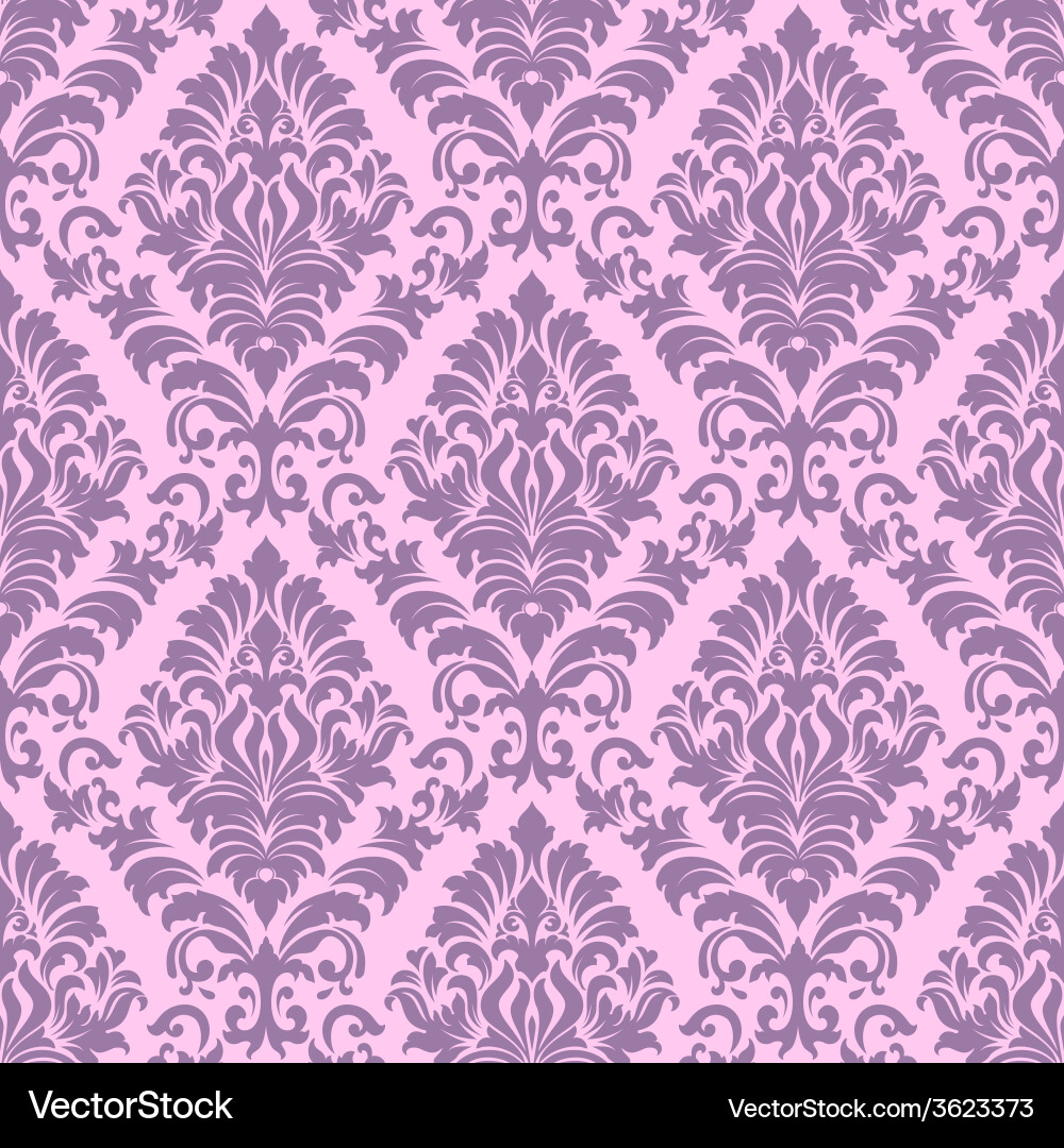 Damask Pattern Background vector image