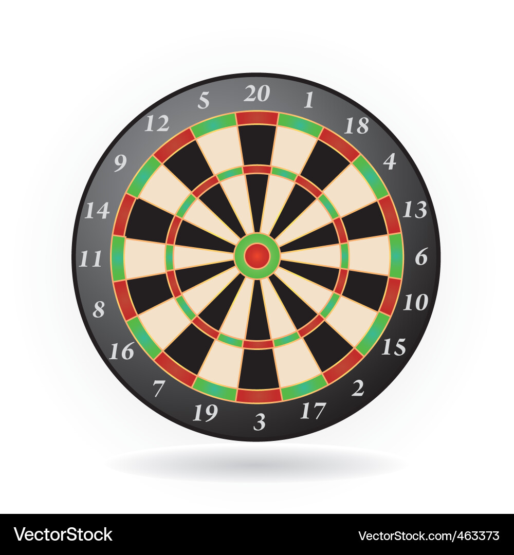 Dartboard Game Vector Image