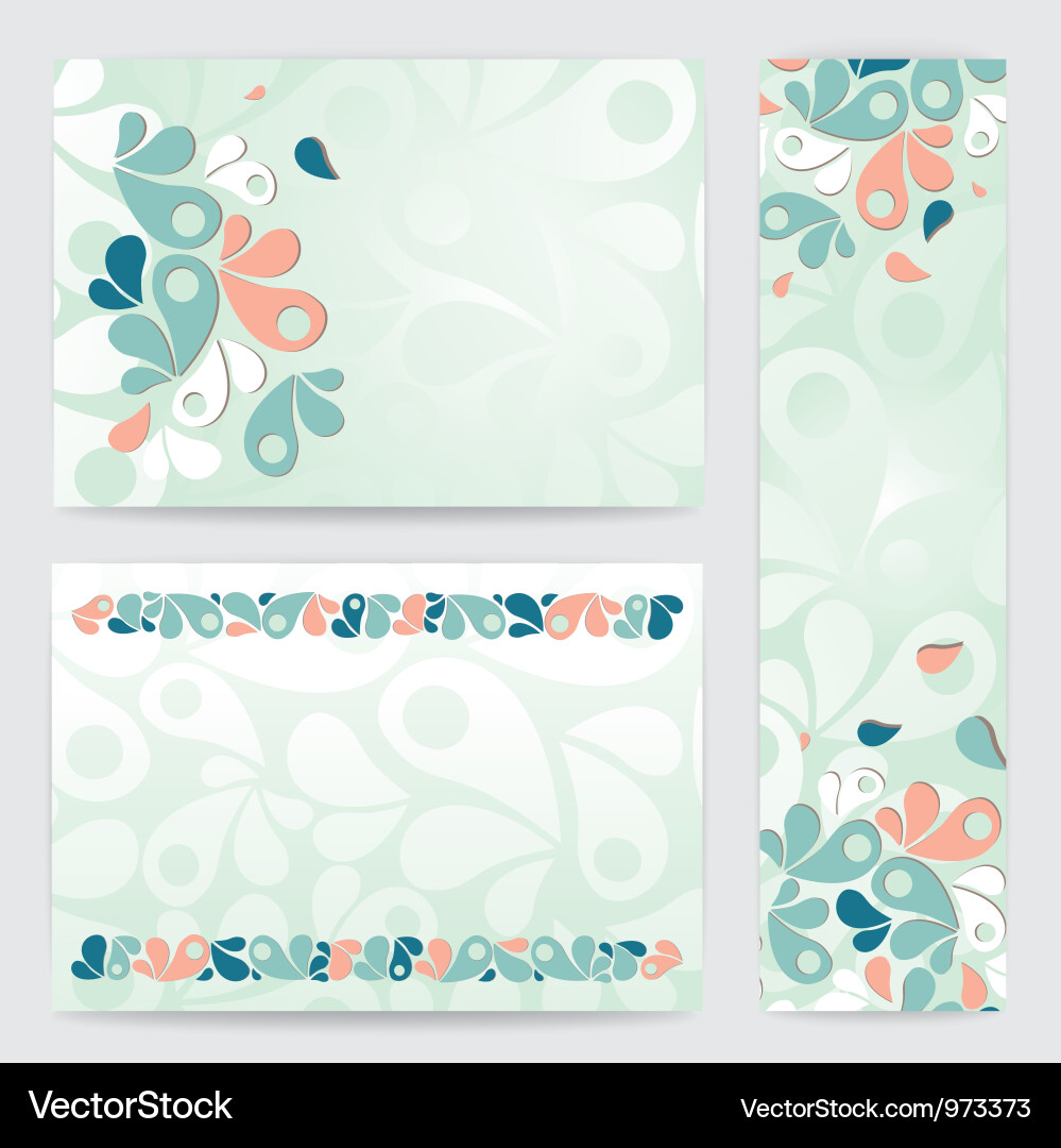 Drop backgrounds Vector Image