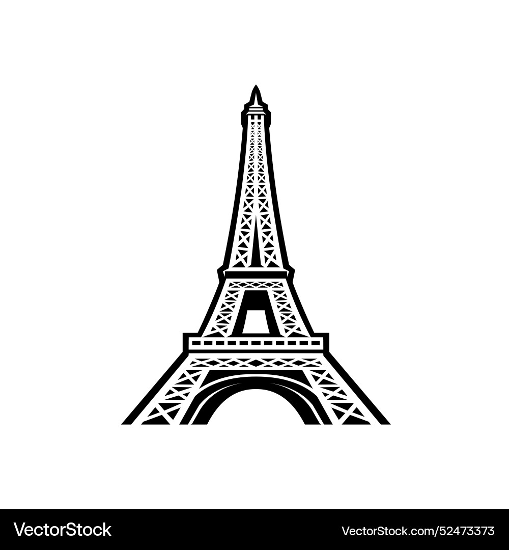 Einfarbiger eifield-Turm in paris france Einfarbiger eifield-Turm in paris france vektorbild