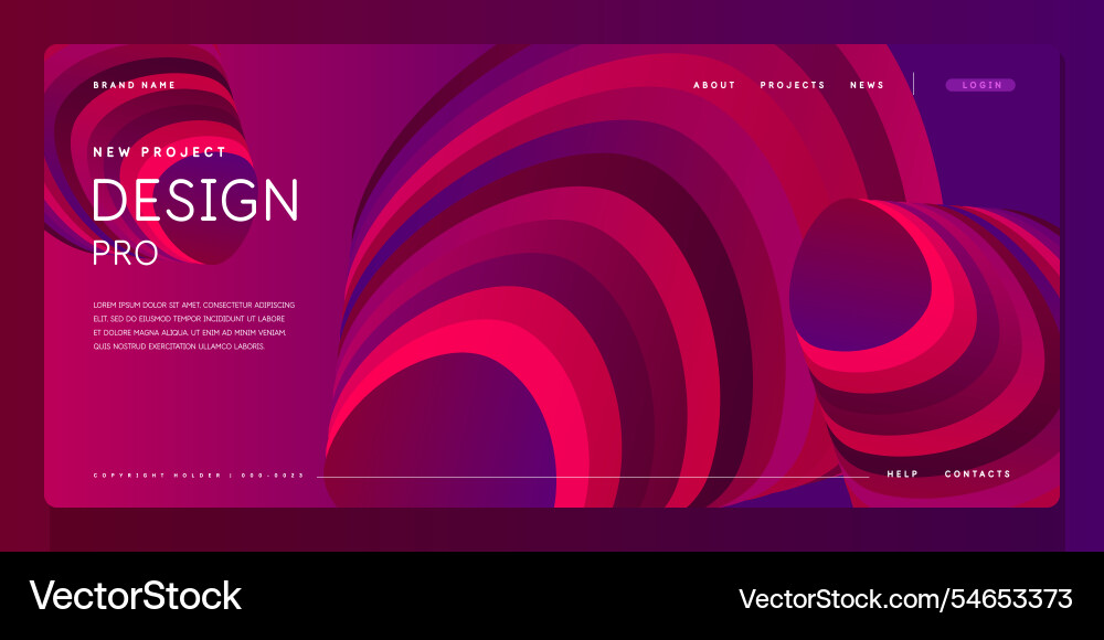 Template for the design and placement of text Template for the design and placement of text Vector Image
