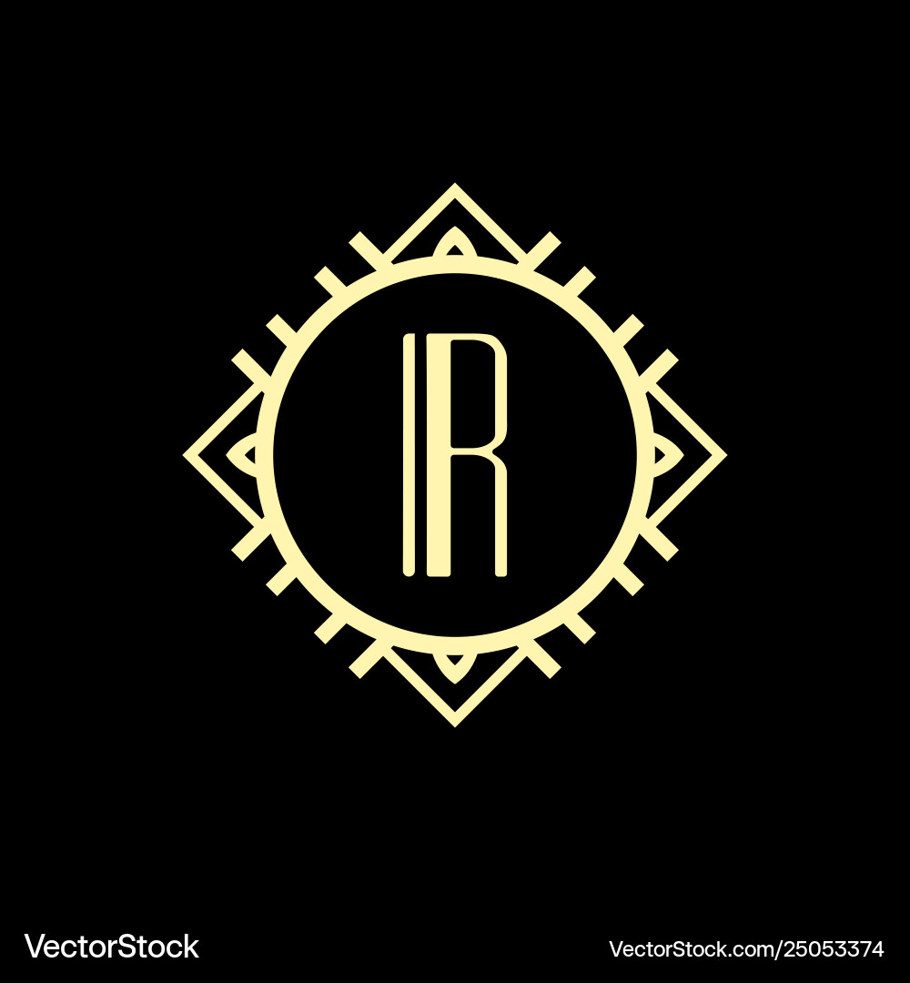 Art deco modernes Monogramm Art deco modernes Monogramm vektorbild