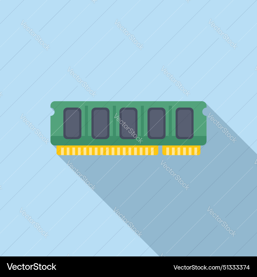 Computer ram memory stick Computer ram memory stick vector image