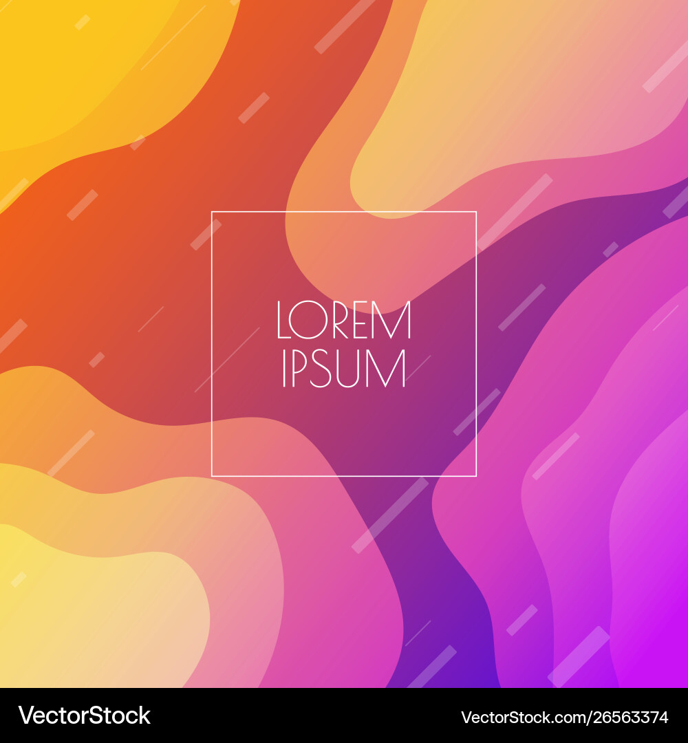 Fluid Multicolored Gradient Background vector image