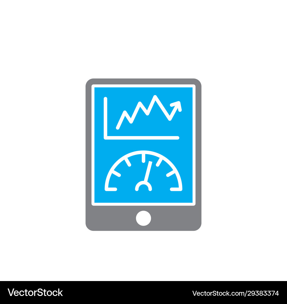 High performance related icon on background Vector Image