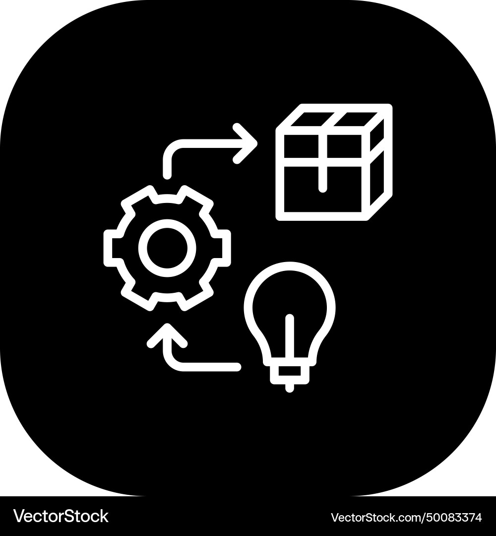 Implementation product development icon Implementation product development icon vector image