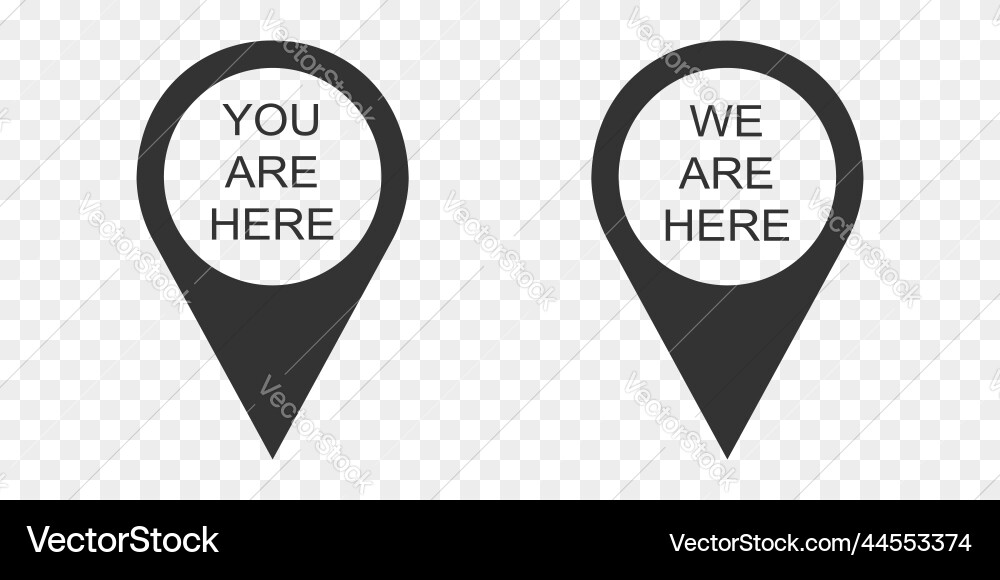 Map Pin Icons - Location & Navigation vector image