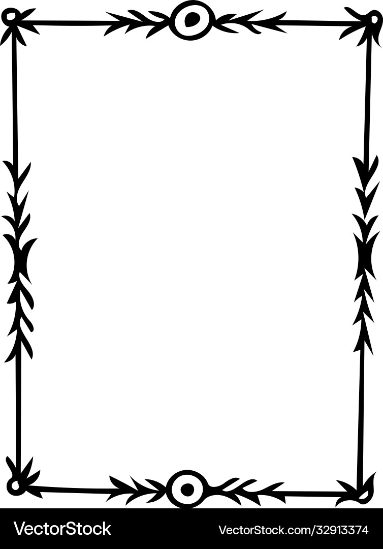 Rectangular frame with circles and arrows Rectangular frame with circles and arrows vector image