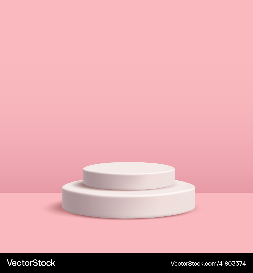 Rendering 3d shape product display Vector Image