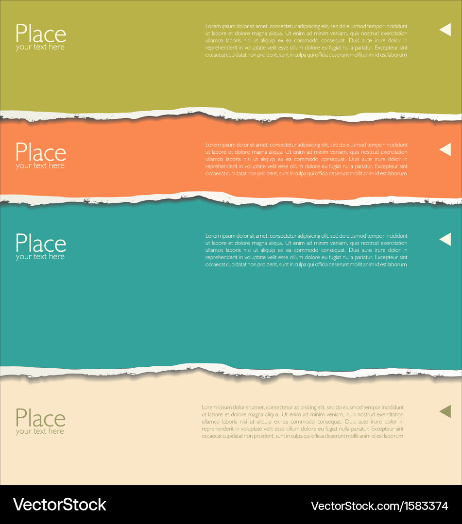 Torn Paper Background - Text Overlay Vector Image