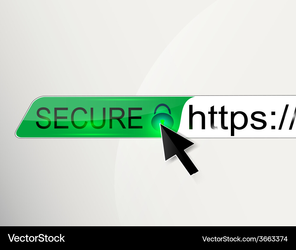 Web security background vector image
