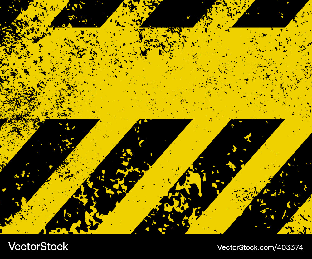Worn Hazard Stripes Texture Vector Image