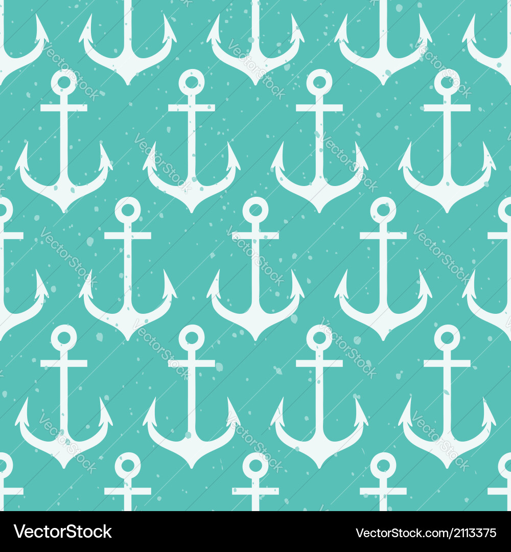 Anchor Seamless Pattern vector image