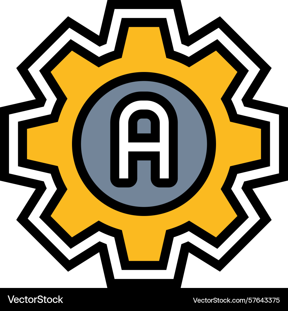 Auto adjust feature color icon Vector Image