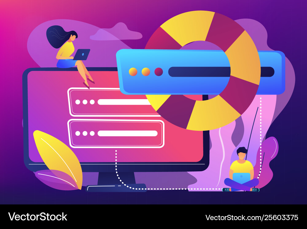 Backup server concept Backup server concept vector image