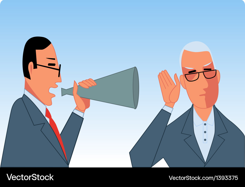 Getting the message across Vector Image