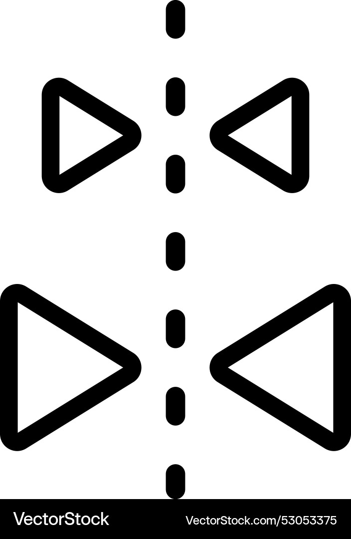 Mirror image icon design Vector Image